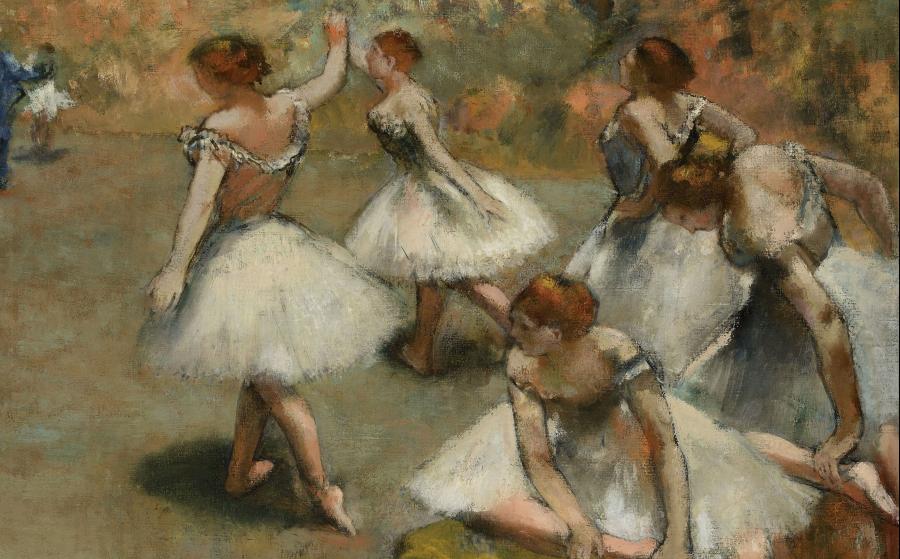 Edgar Degas, Danseuses sur la scène, ca 1889. 