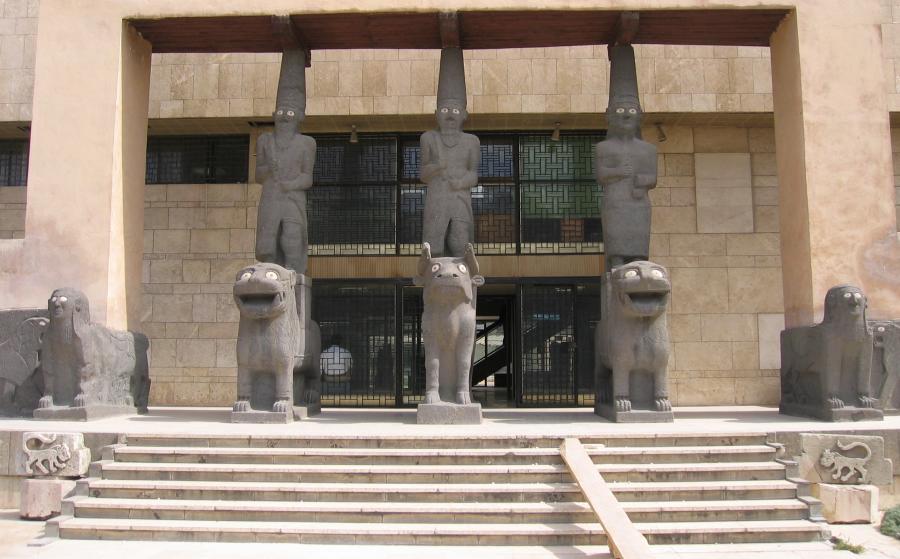 L'entrée du musée national d'Alep