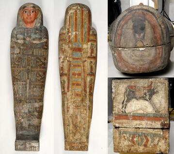 Cercueil d'Isetenkheb, extérieurs et extrémités