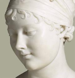 Joseph Chinard, Juliette Récamier, 1805-1806, buste, marbre, Lyon, musée des Beaux-Arts