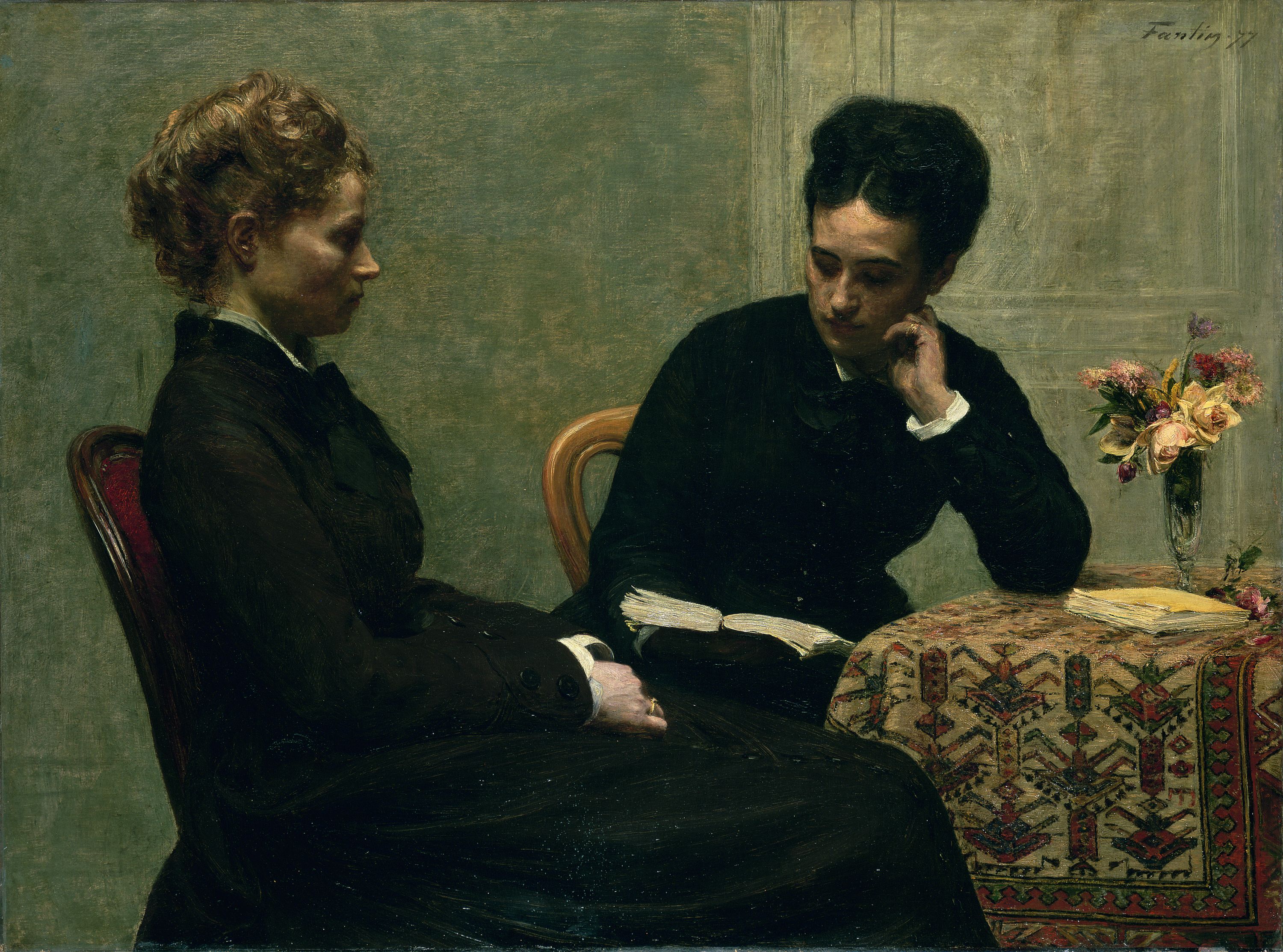 Henri Fantin-Latour, La Lecture, 1877. 