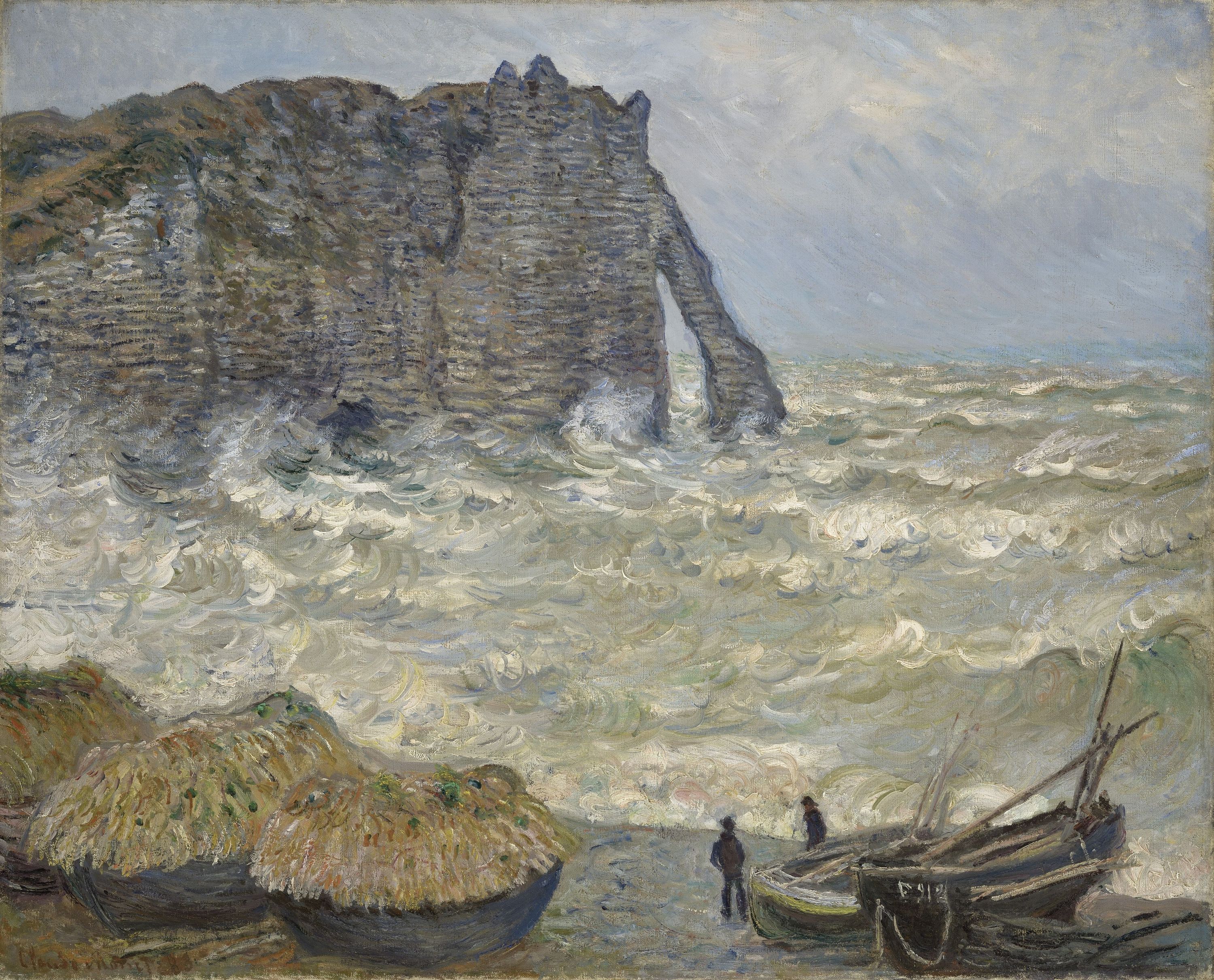 Claude Monet, Mer agitée à Etretat