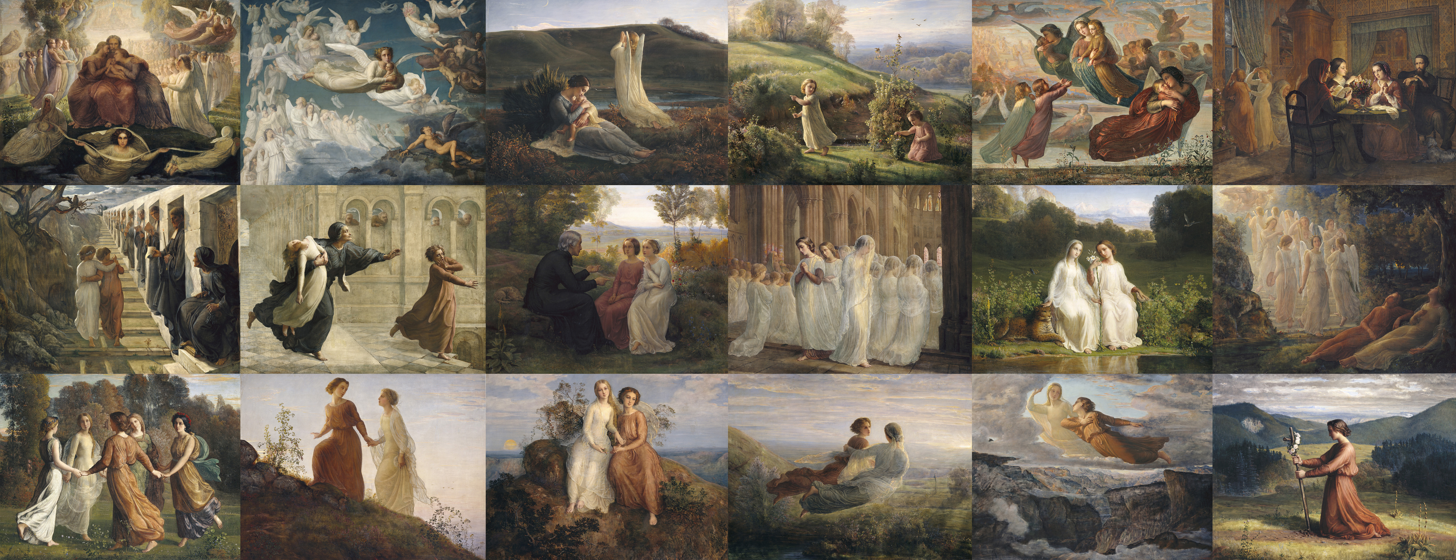 Poème de l'âme cycle complet 18 tableaux