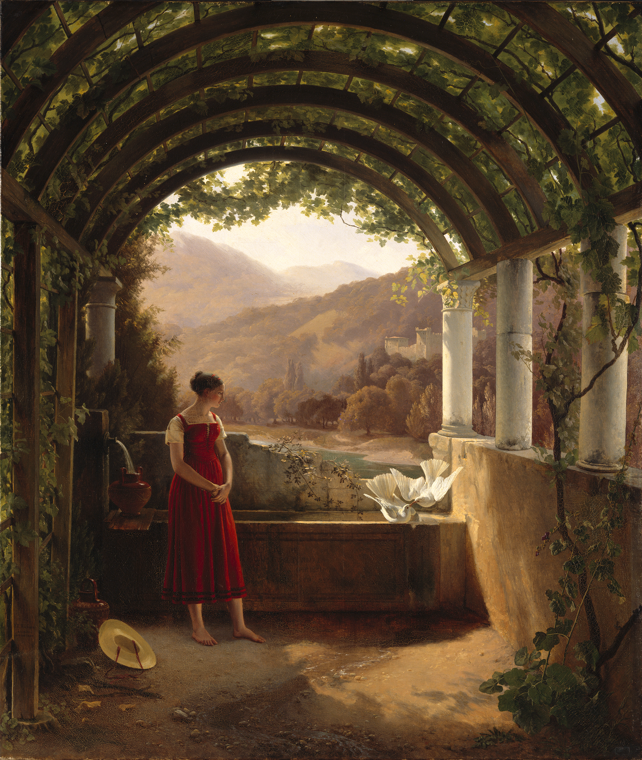 Fleury Richard, Jeune fille à la fontaine