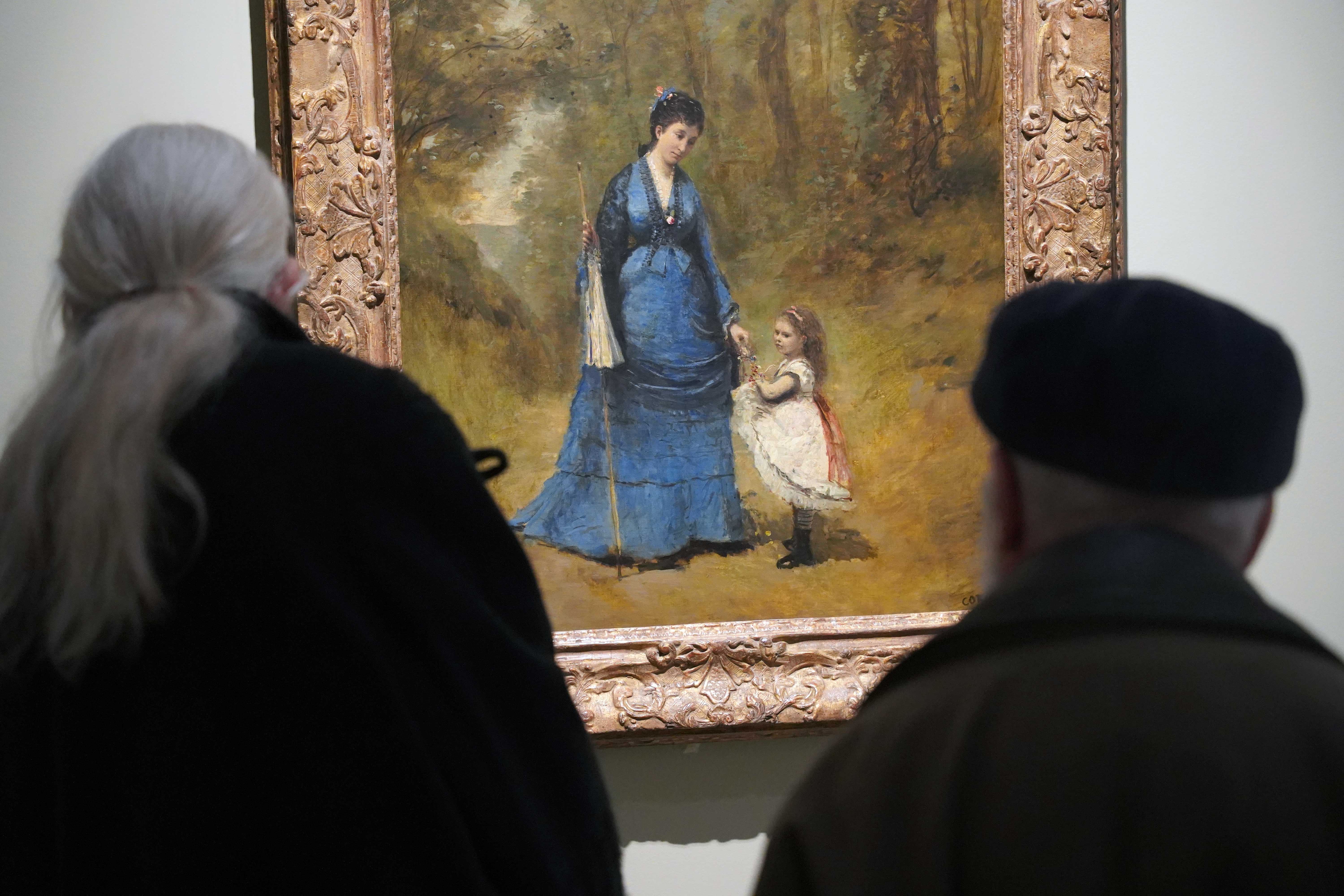 Camille Corot, Élisabeth Stumpf et sa fille Madeleine