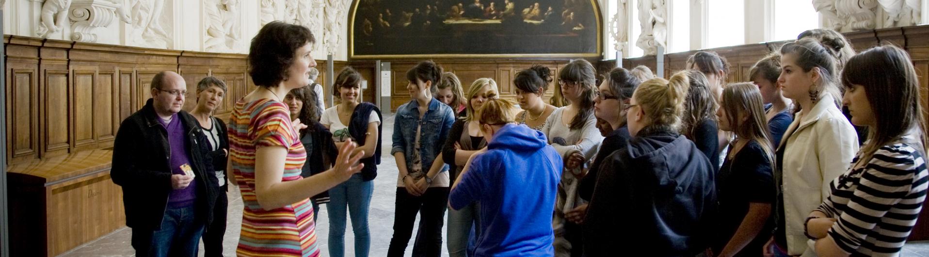 Photo groupe en visite