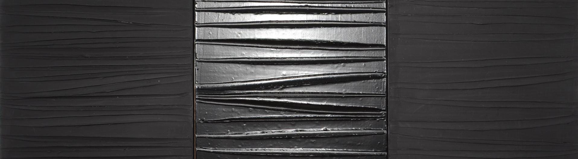 Pierre Soulages, Peinture 181 x 244 cm, 25 février 2009, triptyque