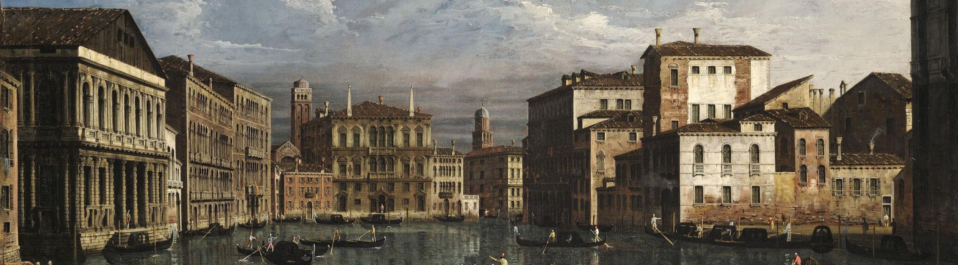 Bernardo Bellotto, Le grand canal à Venise, vers 1736-1740.