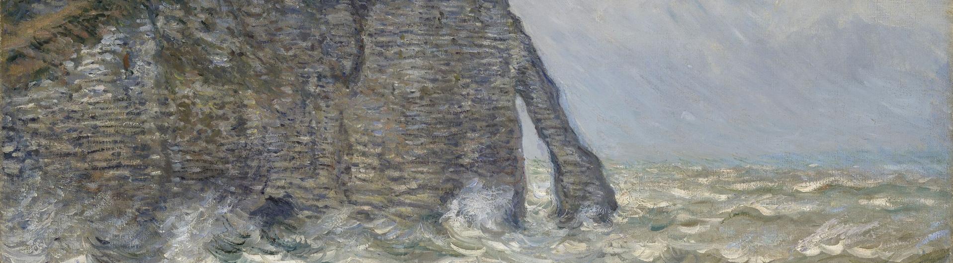Claude Monet, Etretat, mer agitée, 1883. 