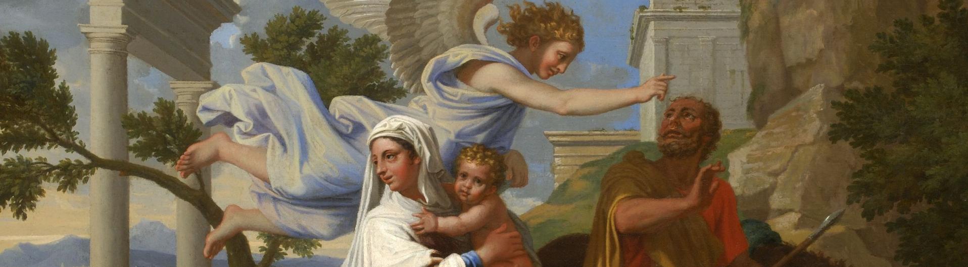 Nicolas Poussin, La Fuite en Egypte,1657. 
