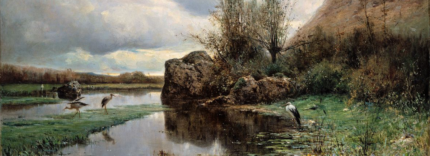 Adolphe Appian, Temps gris, marais de la Burbanche, 1868