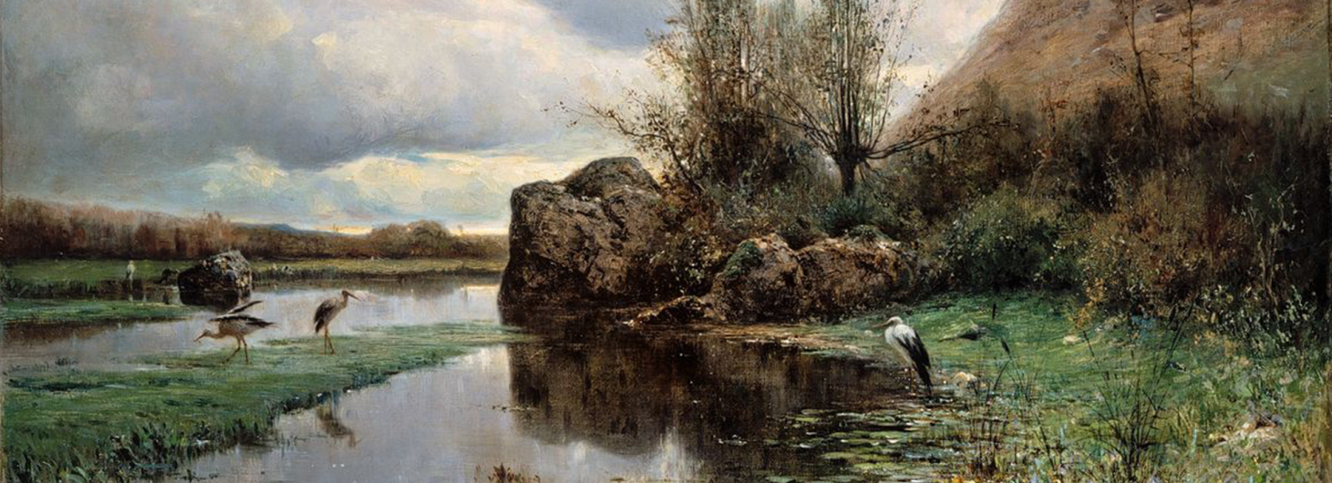  Adolphe Appian, Temps gris, marais de la Burbanche, 1868