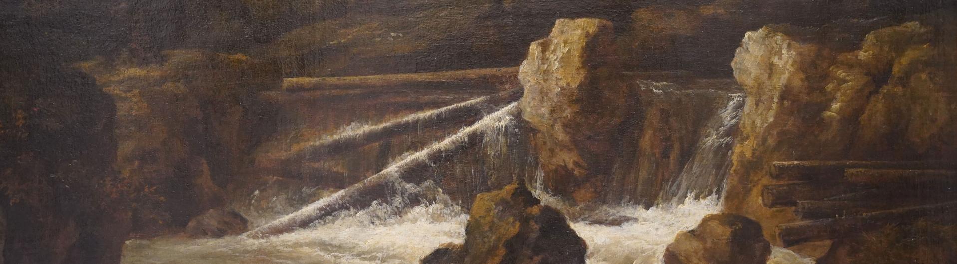 Paysage avec cascade