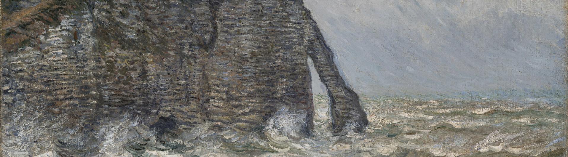Claude Monet, Mer agitée à Étretat, 1883