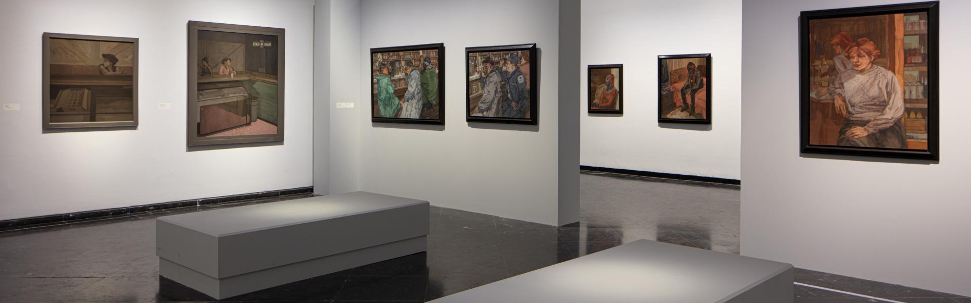 Les salles de l'exposition Robert Guinan