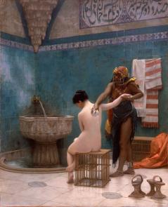 Jean-Léon Gérôme, Bain maure, vers 1880-1885, Huile sur toile, San Francisco, Museum of Fine Arts