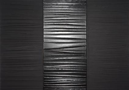 Pierre Soulages, Peinture 181 x 244 cm, 25 février 2009, triptyque