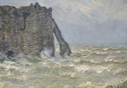 Claude Monet, Etretat, mer agitée, 1883. 