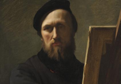 autoportrait au chevalet, Flandrin