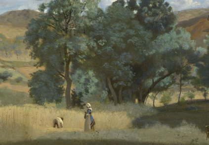 Corot, champ de blé dans le morvan