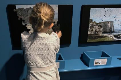 Puzzle exposition Etretat