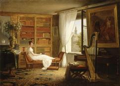 F-L. Dejuinne, La chambre de Madame Récamier à l’Abbaye-aux-Bois, 1826, Paris, musée du Louvre © RMN Jean-Gilles Berizzi