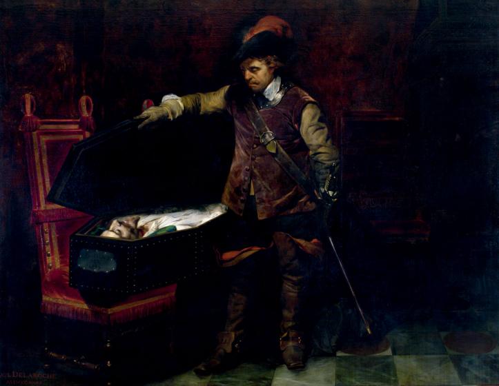 Paul Delaroche, Cromwell et Charles Ier, 1831, Nîmes, musée des Beaux-Arts © Photo Florent Gardin