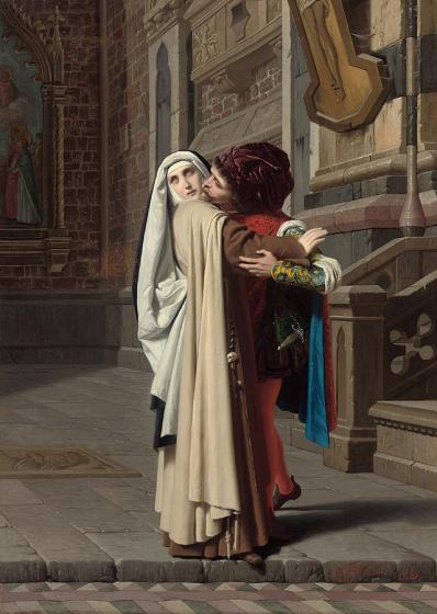 Gabriele Castagnola, Filippo Lippi et Lucrezia Buti, 1871, Collection particulière © Christie’s Images /The Bridgeman Art Library