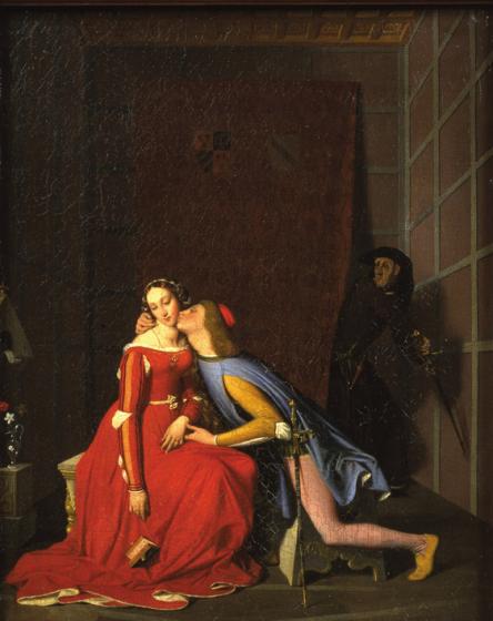 Jean Auguste Dominique Ingres, Paolo et Francesca, 1819, Angers, musée des Beaux-Arts © Musées d’Angers, cliché Pierre David 