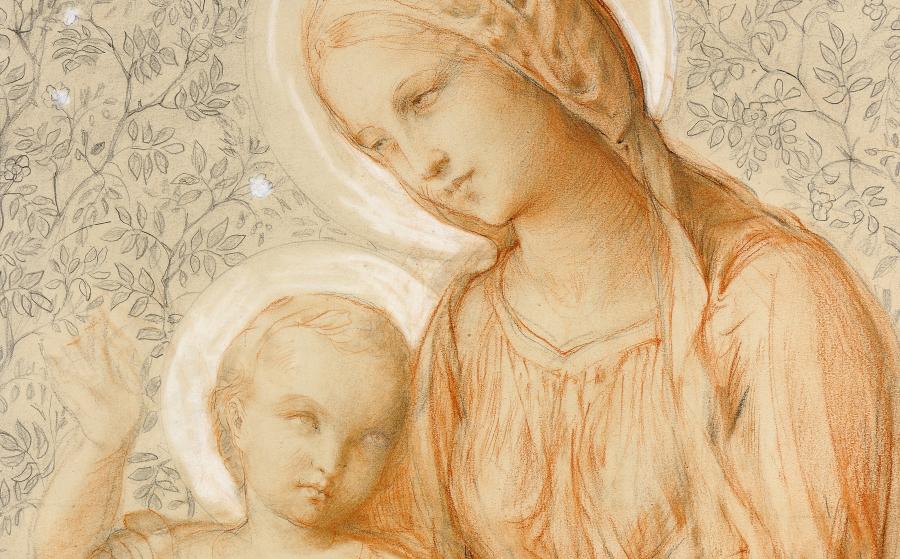 Janmot, Vierge à l'enfant, 1848-1850