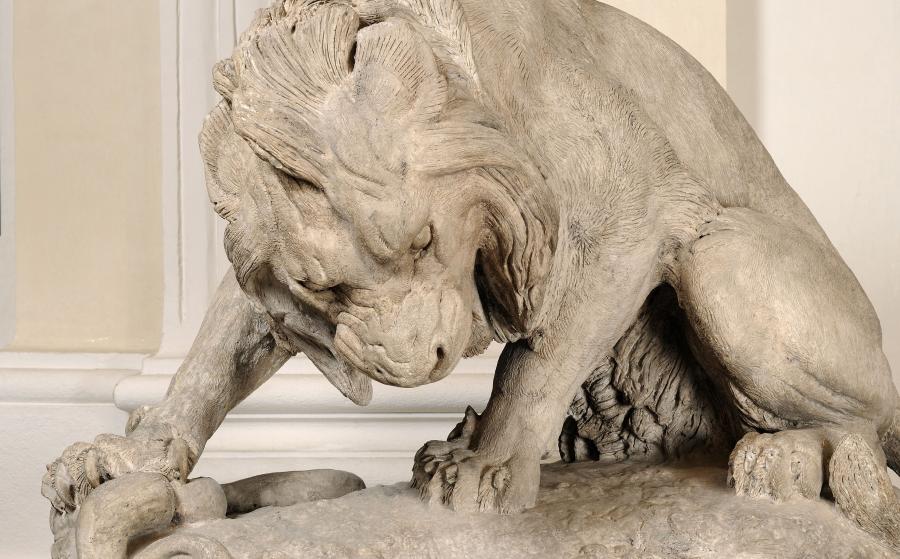 Antoine Louis Barye, Lion au serpent, 1832.