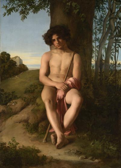 Flandrin-Hippolyte_Jeune-berger-assis_1834-1835