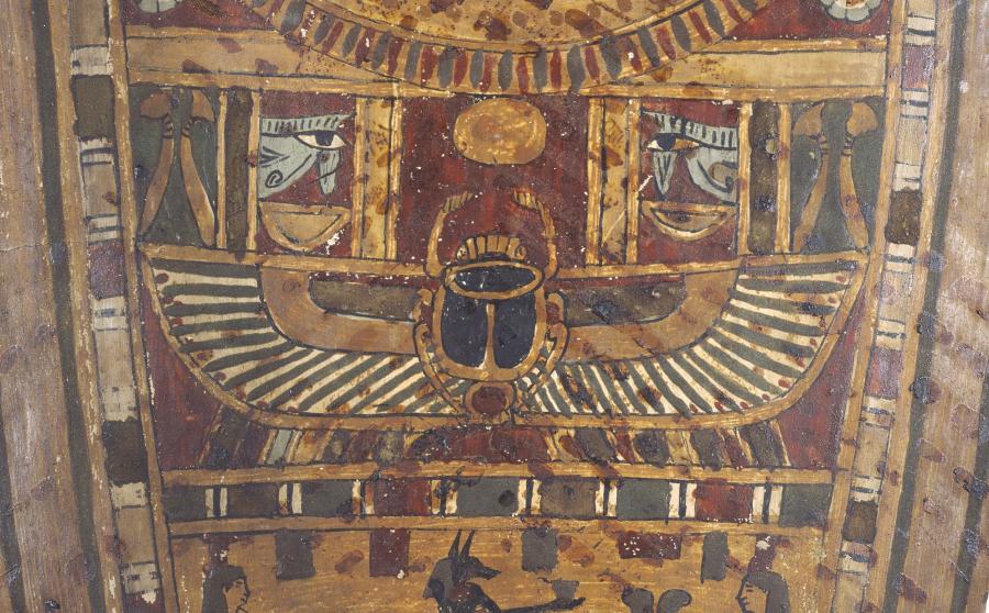 Egypte, élément de parure de momie : plaque de poitrine, Epoque Ptolémaïque.
