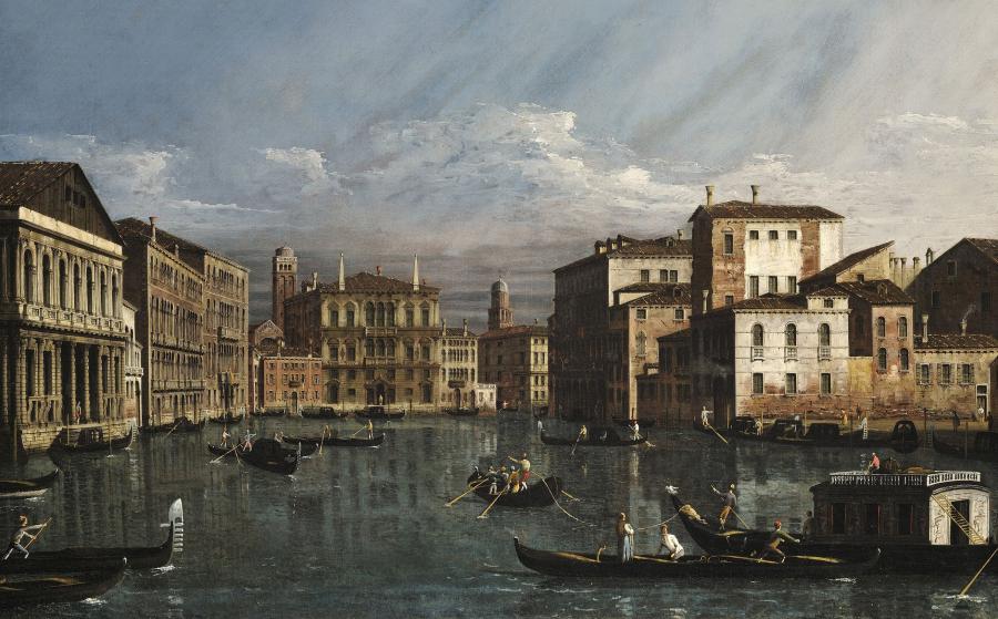 Bernardo Bellotto, Le grand canal à Venise, vers 1736-1740.