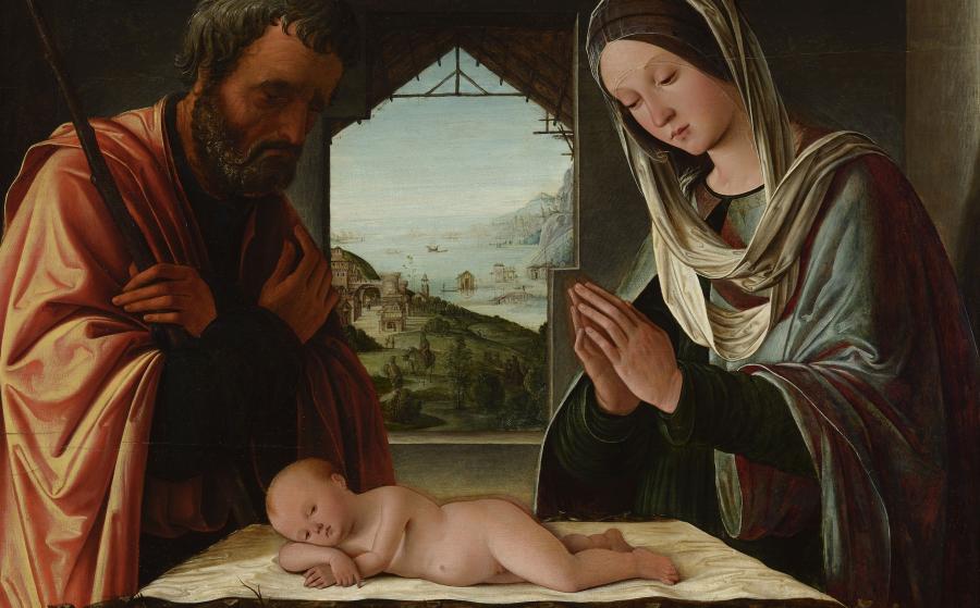 Lorenzo Costa, La Nativité, vers 1490.
