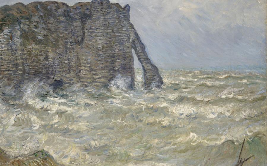 Claude Monet, Etretat, mer agitée, 1883.