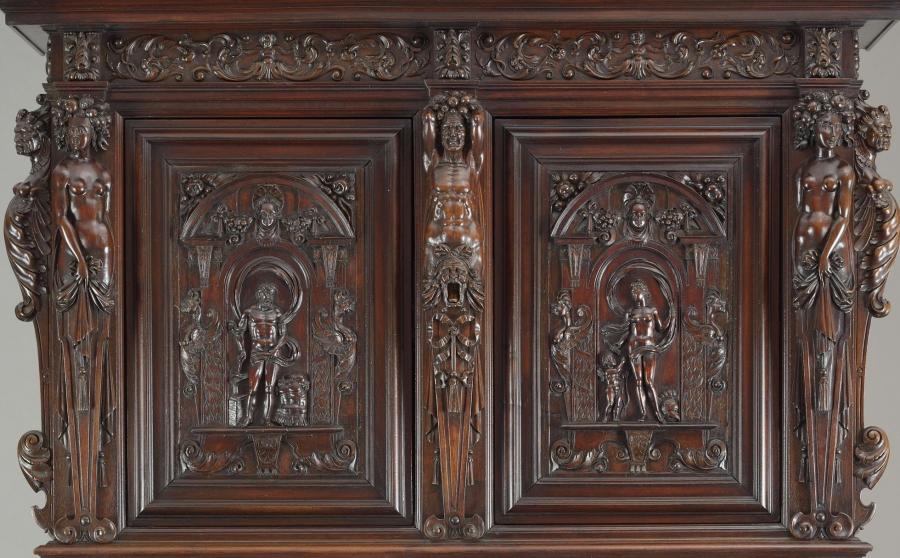 France Armoire à deux corps, seconde moitié du XVIe siècle.