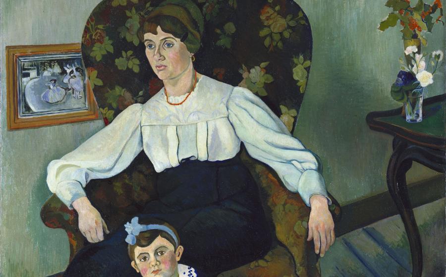 Suzanne Valadon, Marie Coca et sa fille Gilberte, 1913.