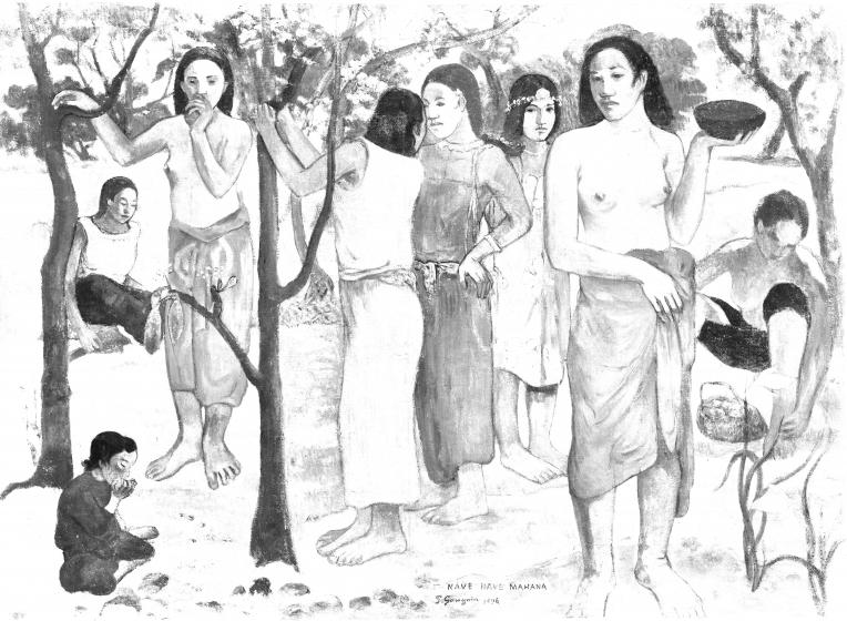 gauguin à colorier
