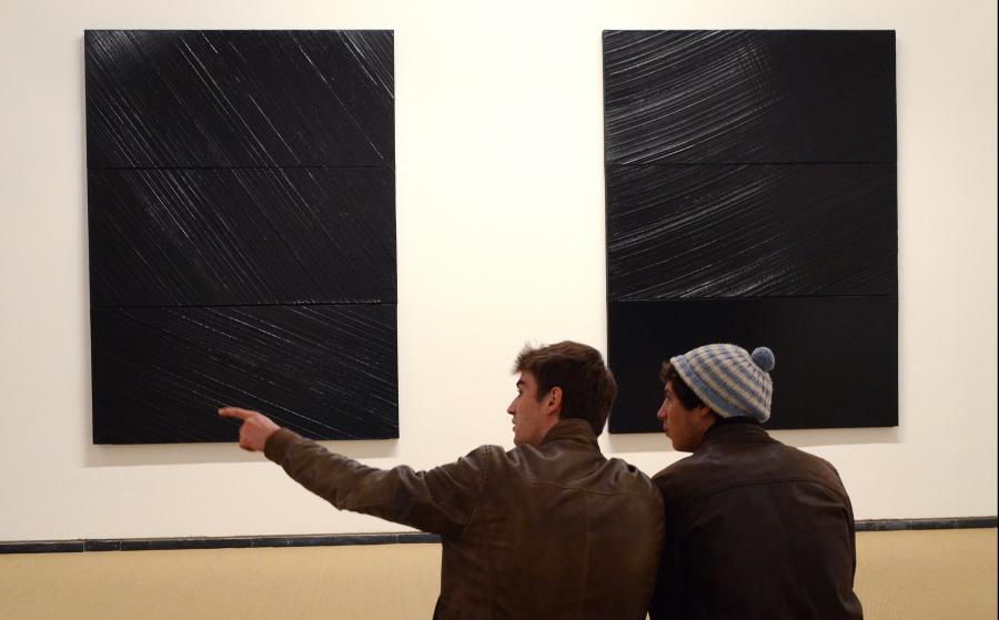 SOulages expo, visiteurs