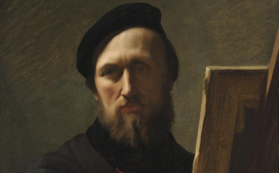 autoportrait au chevalet, Flandrin