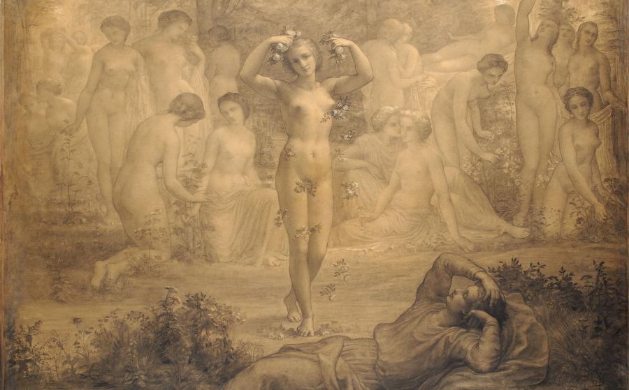 Louis Janmot, Le Poème de l'âme. Rêve de feu, 1861.