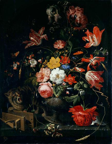 Mignon, Chat renversant un vase, 1806