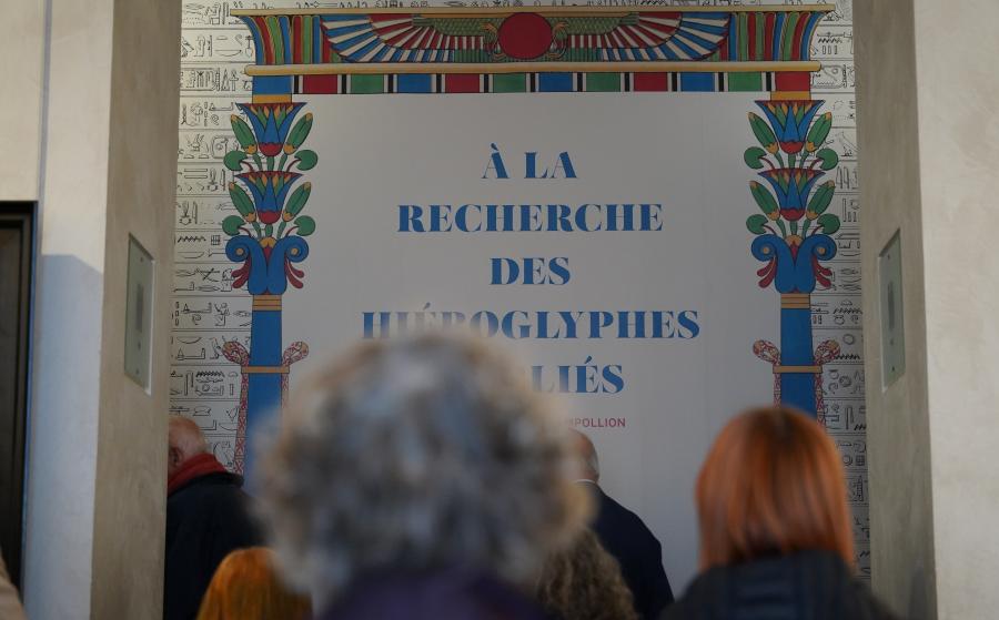 Vernissage de l'exposition À la recherche des hiéroglyphes oubliés. 