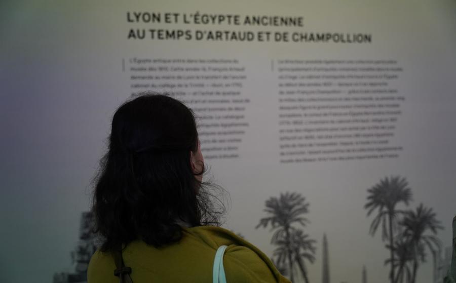 Vernissage de l'exposition A la recherche des hiéroglyphes