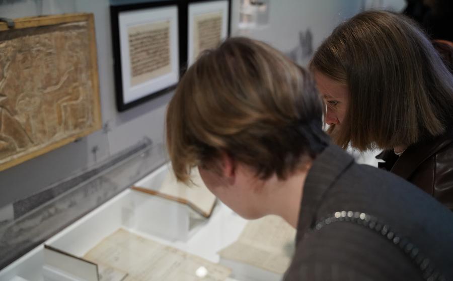 Vernissage de l'exposition A la recherche des hiéroglyphes