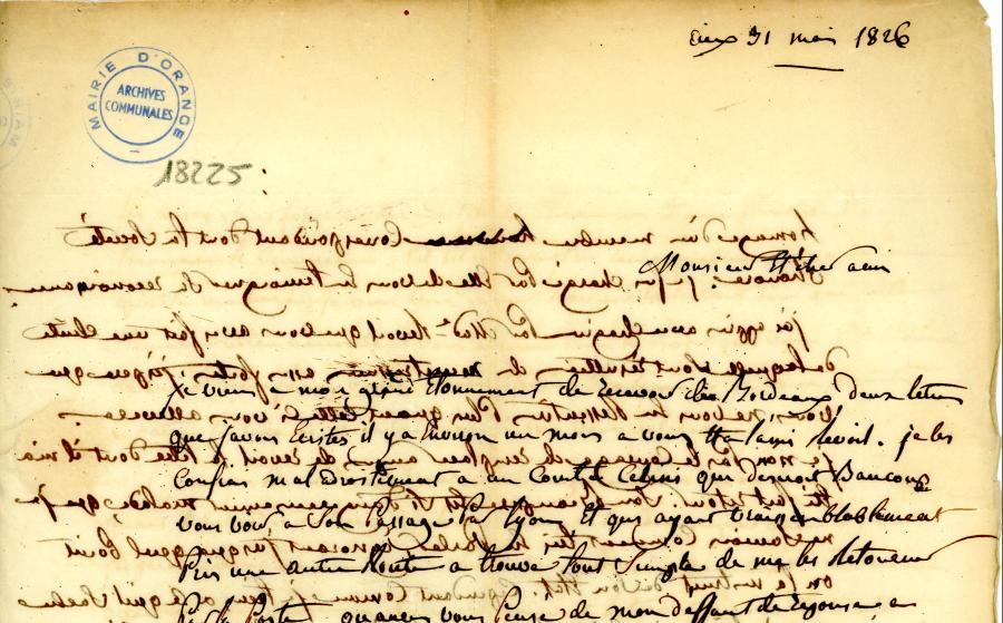 Lettre de François Sallier à François Artaud