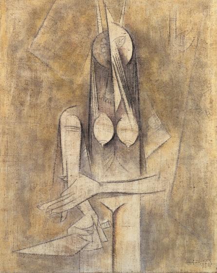 Wifredo Lam, La Femme au couteau, 1950