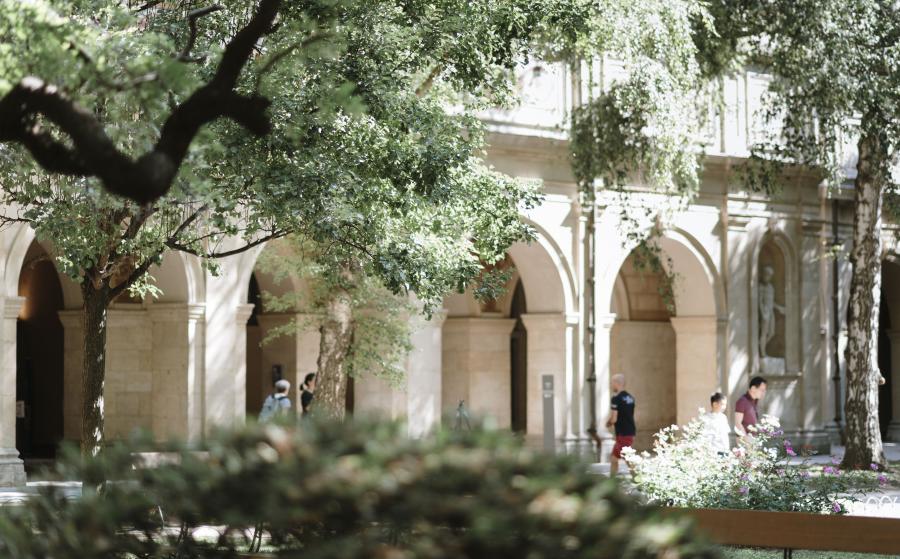 Le jardin du musée des Beaux-Arts de Lyon