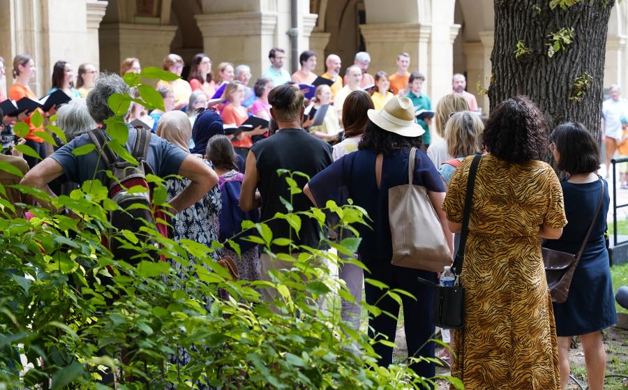 Concert dans le jardin